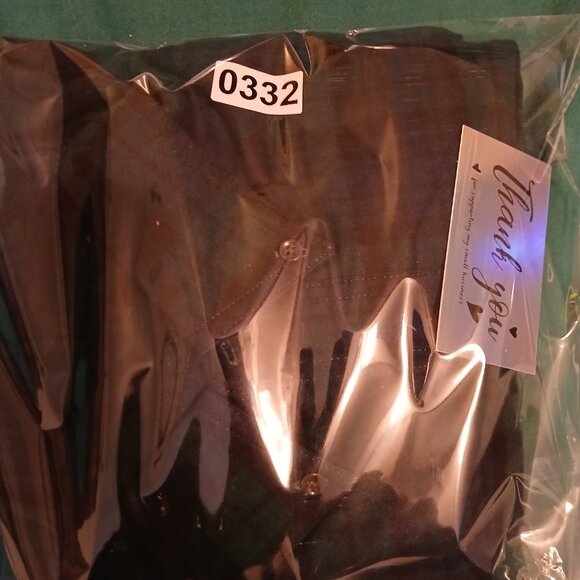 LL Bean Flannel Shirt Men's Size Large Relaxed Fit Plaid Blue/Green (0332P1) - Picture 6 of 8